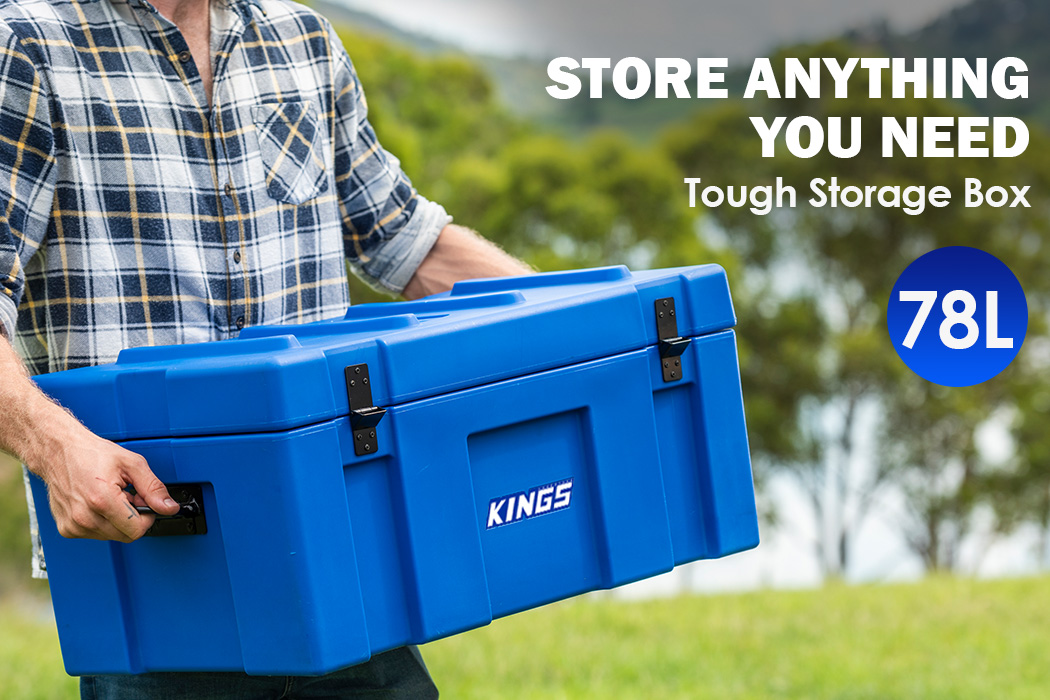 Adventure Kings 4WD Tough Storage Box 78L dustproof waterproof Store